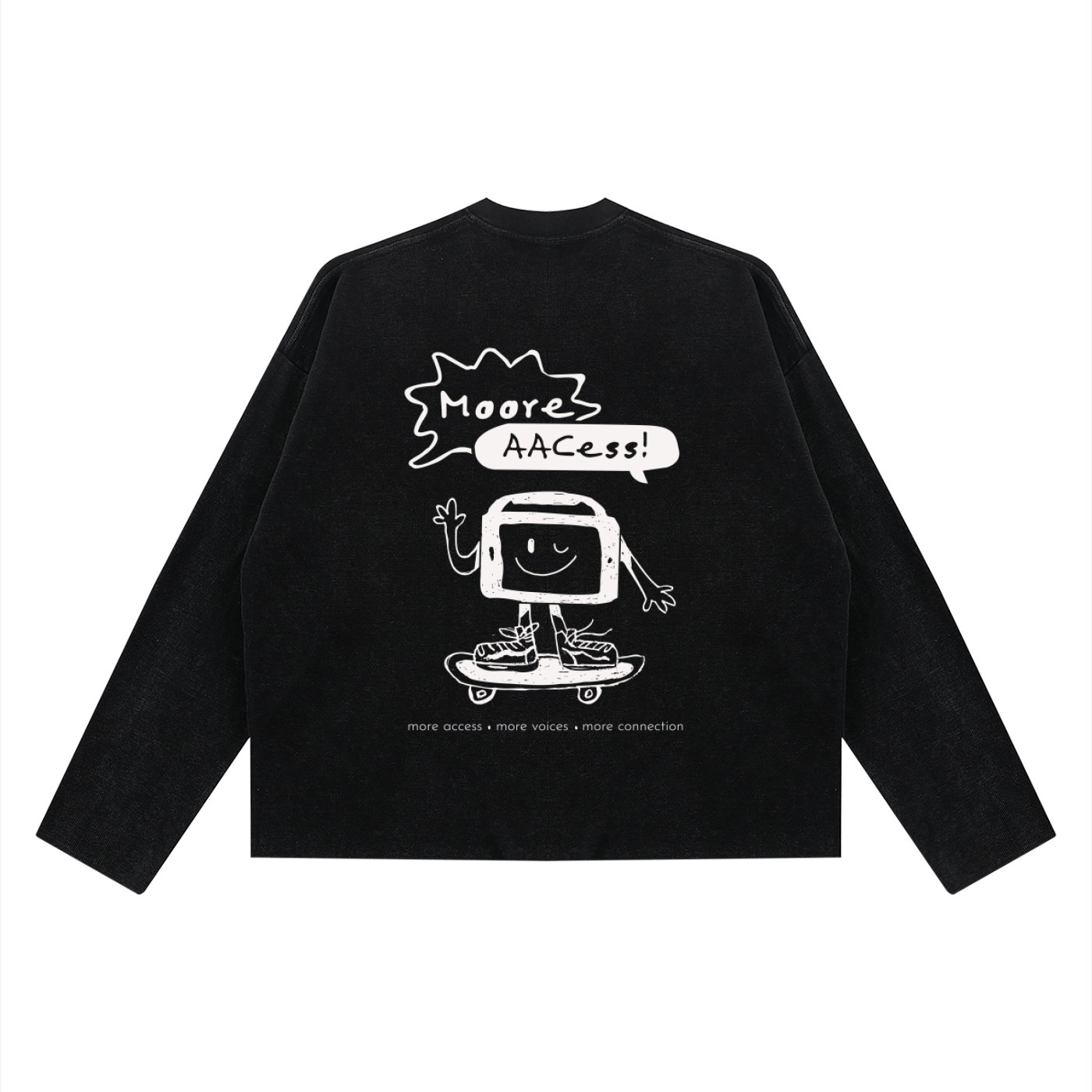 Unisex Vintage Wash Boxy  Waffle Raw Edge T-Shirt