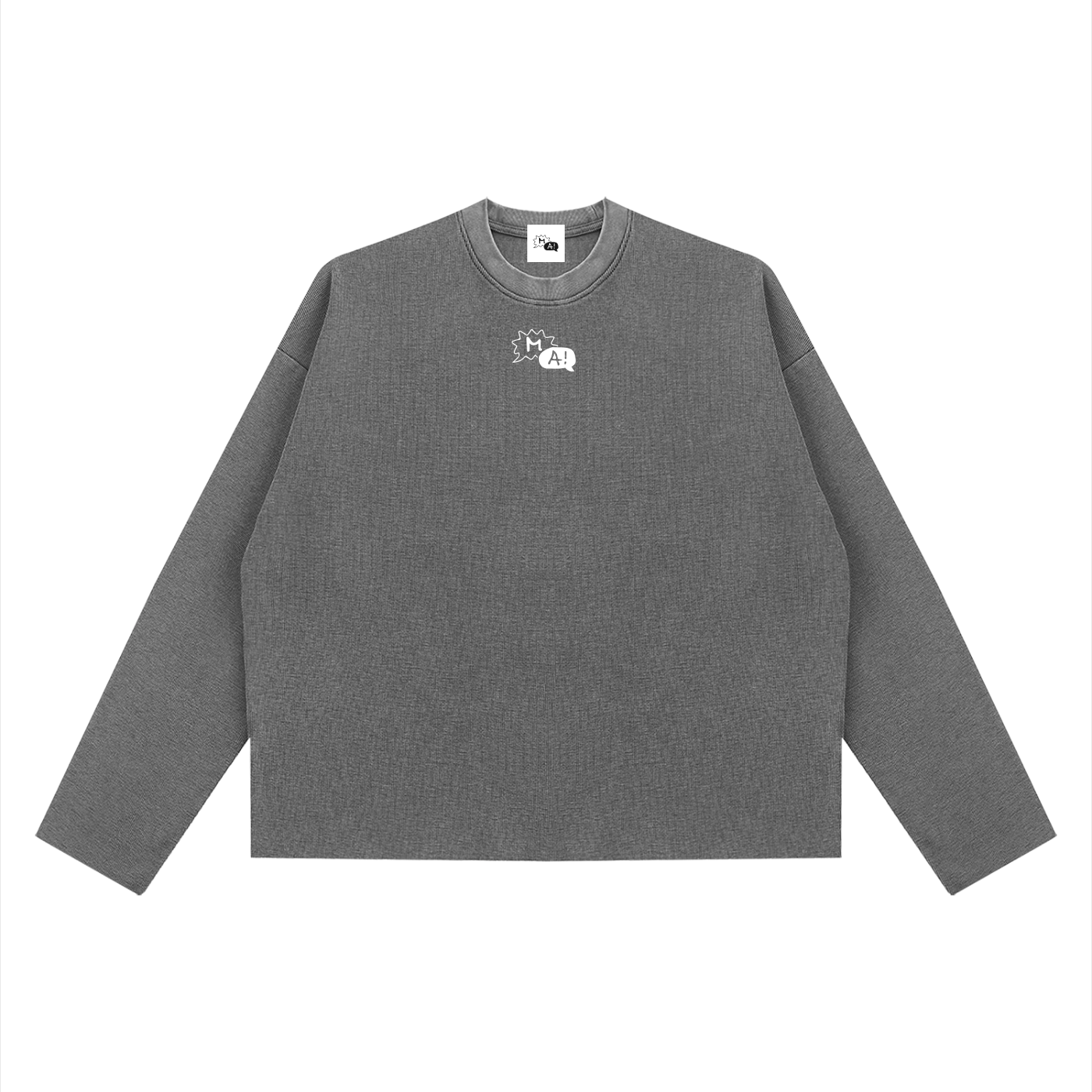 Unisex Vintage Wash Boxy  Waffle Raw Edge T-Shirt